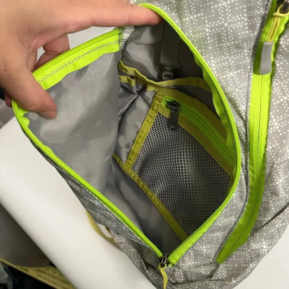 Eddie Bauer Sling Bag Gray Outdoor Travel Backpack Hike Trail Casual
